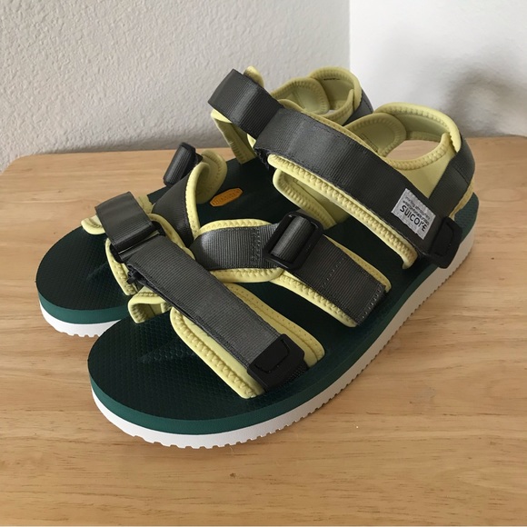 Suicoke Green / Neon Yellow Kisee V Sandal - Picture 9 of 9